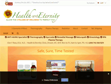 Tablet Screenshot of healthandeternity.com